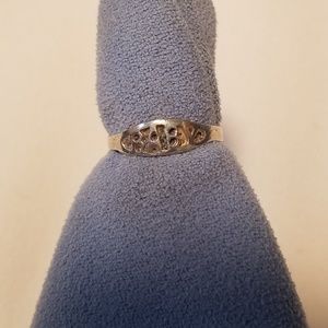 Vintage baby "baby" ring sterling silver